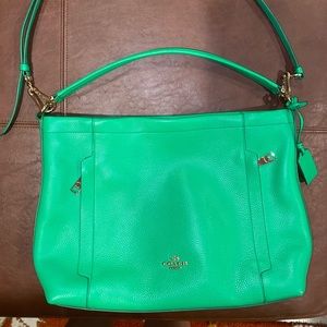 Bright Green Coach Purse